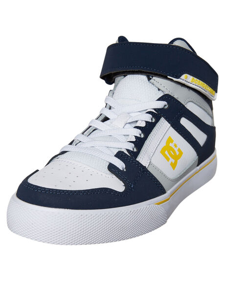 NAVY GREY KIDS BOYS DC SHOES SNEAKERS - ADBS300324NGY