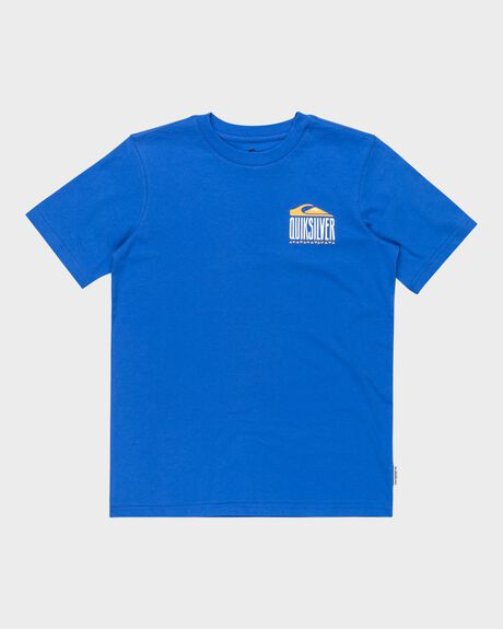 NEBULAS BLUE KIDS YOUTH BOYS QUIKSILVER T-SHIRTS + SINGLETS - UQBZT03459-BQV0