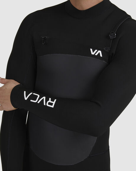 BLACK SURF MENS RVCA STEAMERS - AVYW100100-BLK