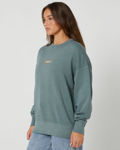 SCRUBS GREEN WOMENS CLOTHING THRILLS JUMPERS - WTA23-201FGRN