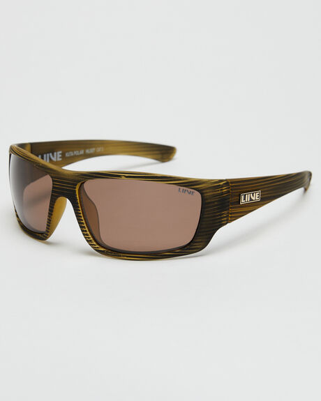 POLAR BLACK WOOD MENS ACCESSORIES LIIVE VISION SUNGLASSES - L0567DPBW