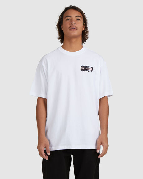 WHITE MENS CLOTHING BILLABONG GRAPHIC TEES - UBYZT00335-WHT