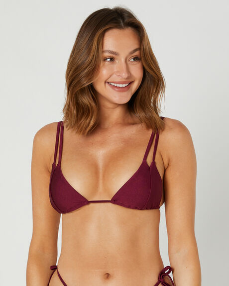 MERLOT WOMENS SWIMWEAR SWELL BIKINI TOPS - S8231345MER