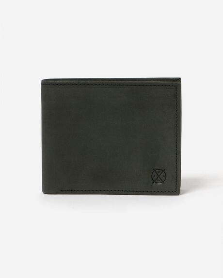 BLACK MENS ACCESSORIES STITCH AND HIDE WALLETS - MW_HENRY_STBLK
