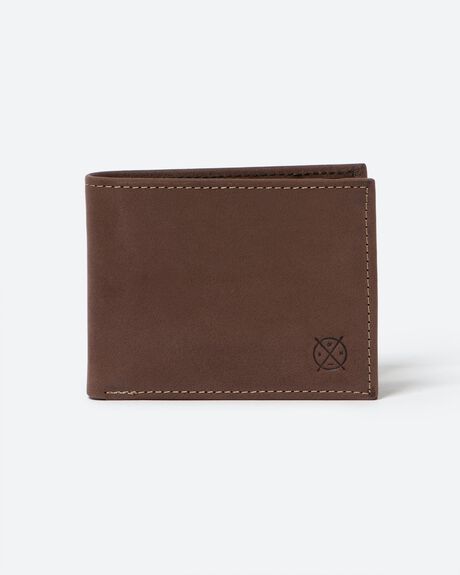 BROWN MENS ACCESSORIES STITCH AND HIDE WALLETS - SHH_GEORGE_BRN