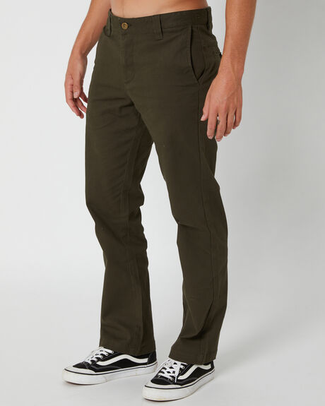 DEEP OLIVE MENS CLOTHING FORMER PANTS - FPA-23101DOLV