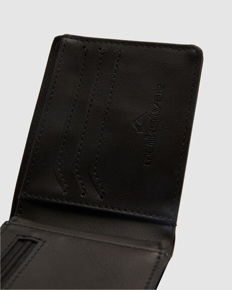 BLACK MENS ACCESSORIES QUIKSILVER WALLETS - AQYAA03386-KVJ0