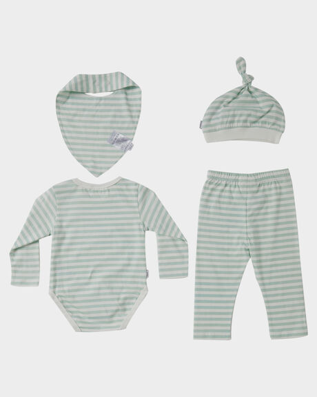 GREEN STRIPE KIDS BABY PUMPKIN PATCH CLOTHING - 20B8013BSGGRNST