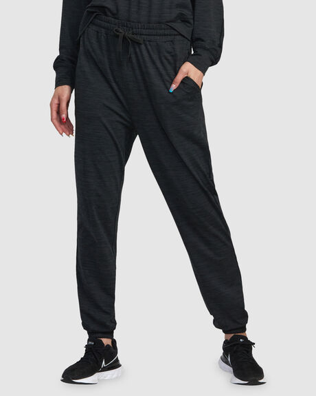 BLACK WOMENS CLOTHING RVCA PANTS - AVJNP00238-BLK