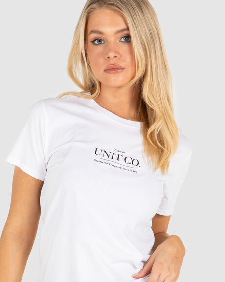 WHITE WOMENS CLOTHING UNIT T-SHIRTS + SINGLETS - 231210001-WHT