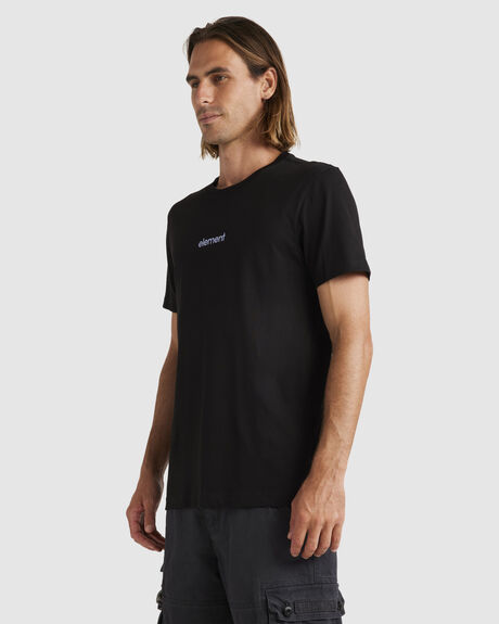 FLINT BLACK MENS CLOTHING ELEMENT T-SHIRTS + SINGLETS - ULYZT00196-FBK