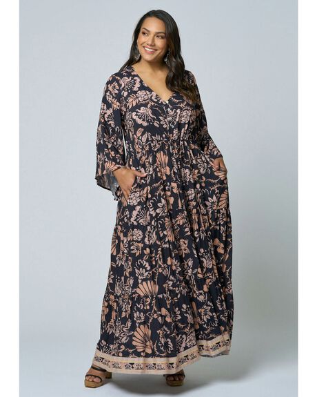 VINTAGE FLORAL WOMENS CLOTHING THE POETIC GYPSY DRESSES - CPSS24643001-10