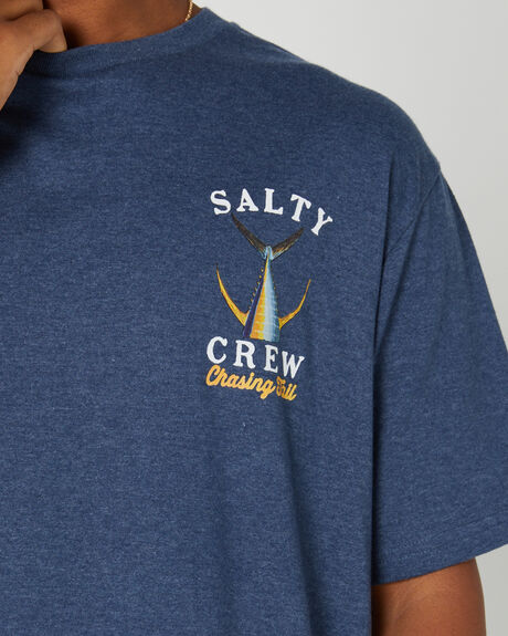 NAVY HEATHER MENS CLOTHING SALTY CREW GRAPHIC TEES - 20035092NAVHEA