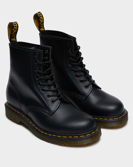BLACK SMOOTH MENS FOOTWEAR DR. MARTENS BOOTS - 11822006
