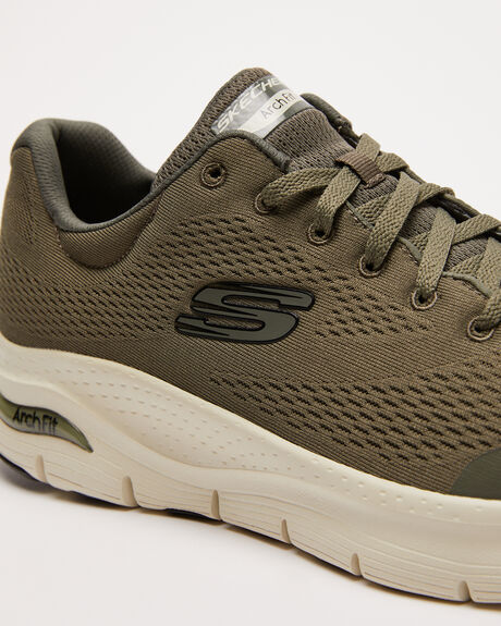 OLIVE MENS FOOTWEAR SKECHERS SNEAKERS - 232040OLV