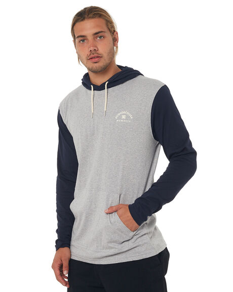 GREY HEATHER MENS CLOTHING DC SHOES JUMPERS - EDYKT03391KNFH