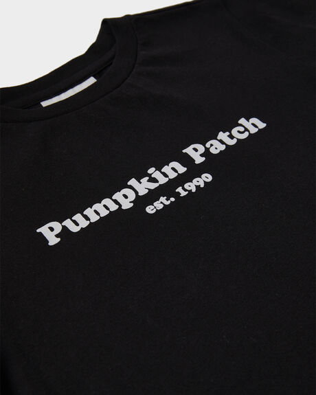 BLACK KIDS BOYS PUMPKIN PATCH T-SHIRTS + SINGLETS - 20TB8027TPPBLK