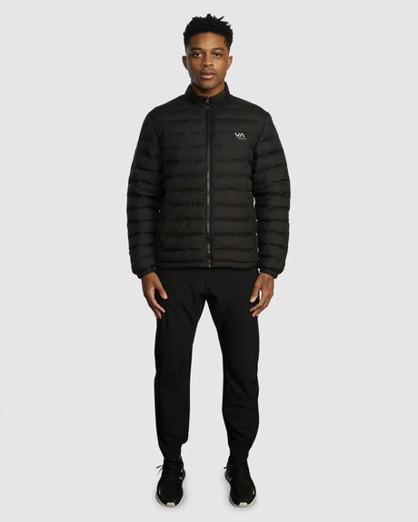 BLACK MENS CLOTHING RVCA COATS + JACKETS - AVYJK00208-BL2