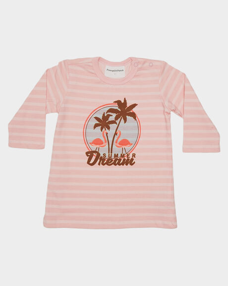 PINK STRIPE KIDS BABY PUMPKIN PATCH CLOTHING - 20B8006DPNKST