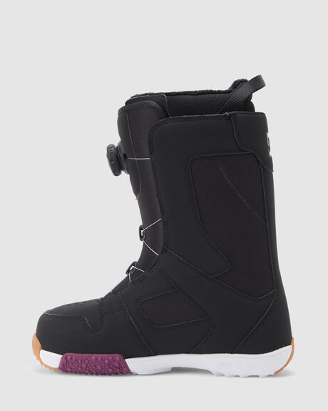 BLACK PURPLE SNOW WOMENS DC SHOES SNOWBOARD BOOTS - ADJO100037-BPU