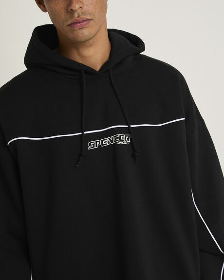 BLACK MENS CLOTHING SPENCER PROJECT HOODIES - SPMW25888-BLK-S