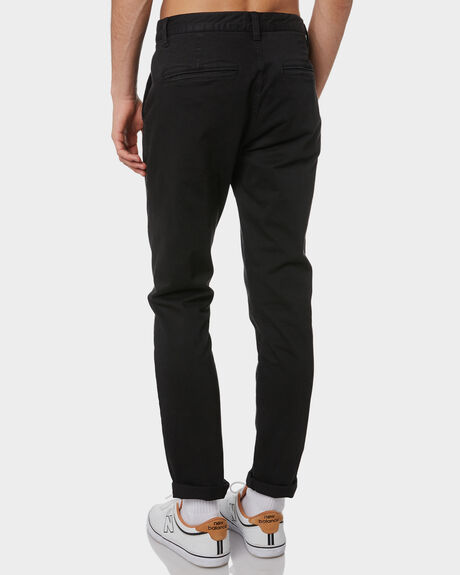 Academy Brand Skinny Stretch Mens Chino Pant - Black | SurfStitch