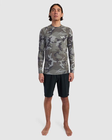 CAMO SURF MENS RVCA RASHVESTS - AVYWR00119-CAM