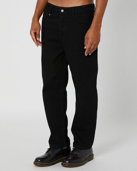 BLACK RINSE MENS CLOTHING THRILLS JEANS - TDP-426BRBLKRN
