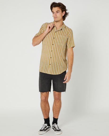 SUN STRIPE LEMONADE MENS CLOTHING ROLLAS SHIRTS - 15752-4864
