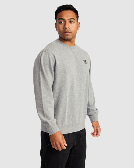 LIGHT MARLE MENS CLOTHING RVCA JUMPERS - AVYFT00192-SHBH