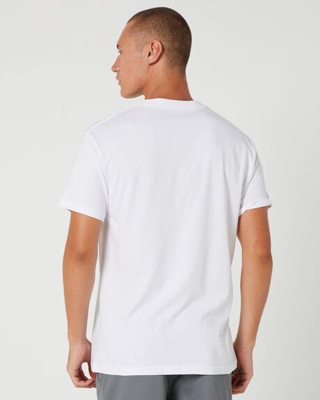 WHITE MENS CLOTHING STCY.CO GRAPHIC TEES - STTS0009WHT