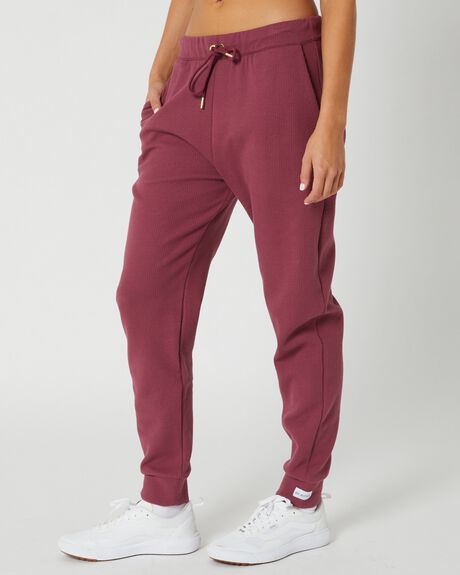 WINE WOMENS ACTIVEWEAR DK ACTIVE LEGGINGS + PANTS - DK11-044-WNE-XS