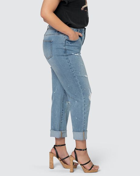 MID WASH WOMENS CLOTHING THE POETIC GYPSY JEANS - CPAW23767001-10