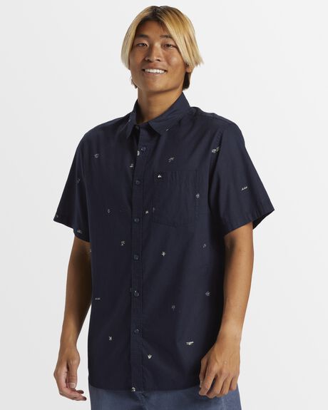 DARK NAVY APERO CLAS SS MENS CLOTHING QUIKSILVER SHIRTS - AQYWT03381-KTP8