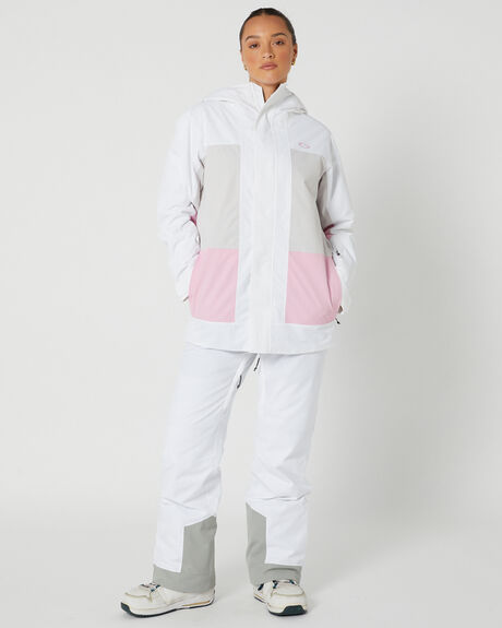 WHITE LUNAR ROCK SNOW WOMENS OAKLEY SNOW JACKET - FOA5002809N8