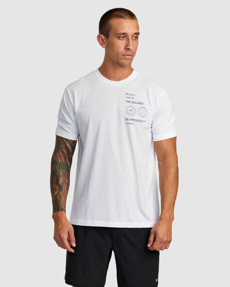 WHITE MENS CLOTHING RVCA GRAPHIC TEES - AVYZT01534-WHT