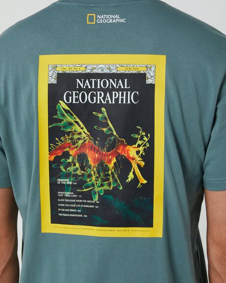 GREEN MENS CLOTHING NATIONAL GEOGRAPHIC T-SHIRTS + SINGLETS - N232UTS545036090
