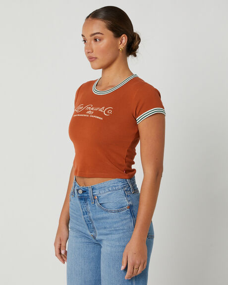SCRIPT BAKED WOMENS CLOTHING LEVI'S T-SHIRTS + SINGLETS - A3523-0023