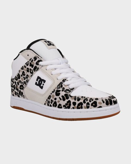 LEOPARD PRINT WOMENS FOOTWEAR DC SHOES SNEAKERS - ADJS100181-LEP