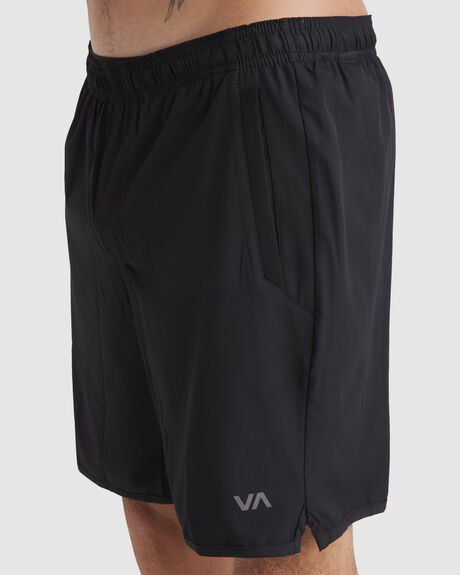 BLACK MENS CLOTHING RVCA SHORTS - V2091YGR-BLK