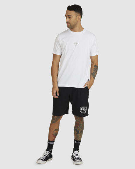 WHITE MENS CLOTHING RVCA GRAPHIC TEES - UVYZT00425-WHT