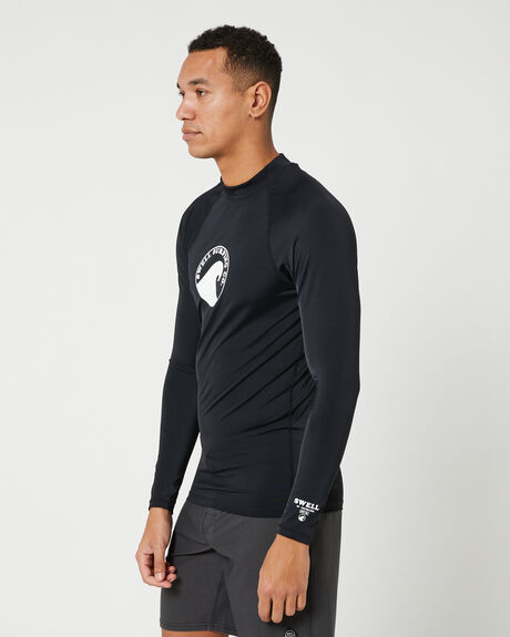 BLACK SURF MENS SWELL RASHVESTS - S5231151BLK