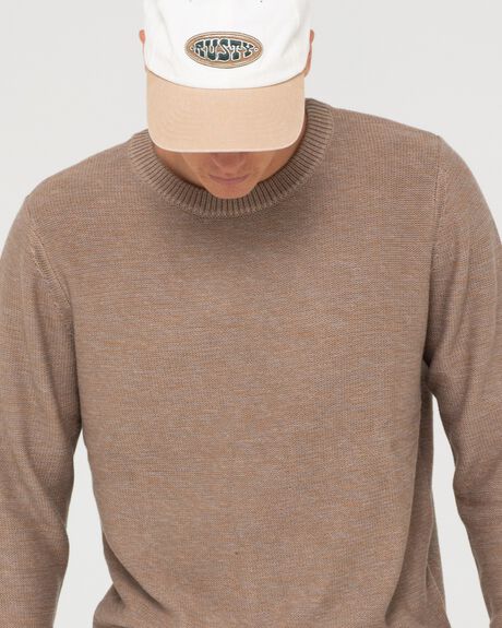 VINTAGE KHAKI MENS CLOTHING RUSTY KNITS + CARDIGANS - W23-CKM0242-VKH-1S
