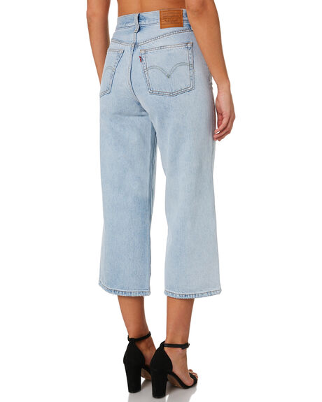 levi's high water wide leg jeans black