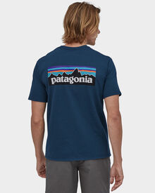 Patagonia Men's P-6 Logo Responsibili-Tee® - Blue | SurfStitch