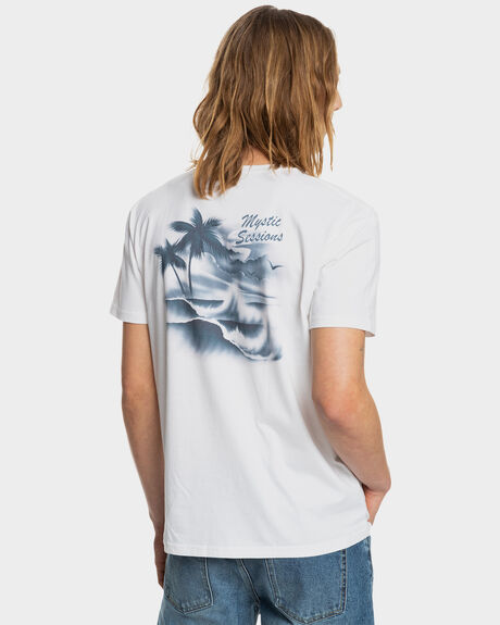 WHITE MENS CLOTHING QUIKSILVER GRAPHIC TEES - EQYZT06545-WBB0