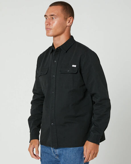BLACK MENS CLOTHING STCY.CO SHIRTS - STSHIWRKBLK