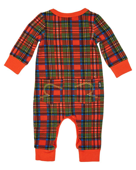 RED TARTAN KIDS BABY ROCK YOUR BABY CLOTHING - BBB1963-TRRED