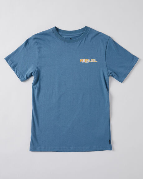 DUSTY BLUE KIDS BOYS RIP CURL TOPS - 01OBTE3458