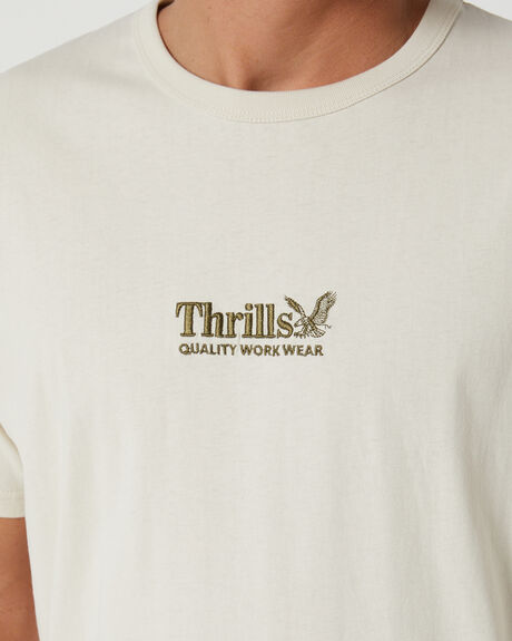 HERITAGE WHITE MENS CLOTHING THRILLS T-SHIRTS + SINGLETS - TS23-114AHW
